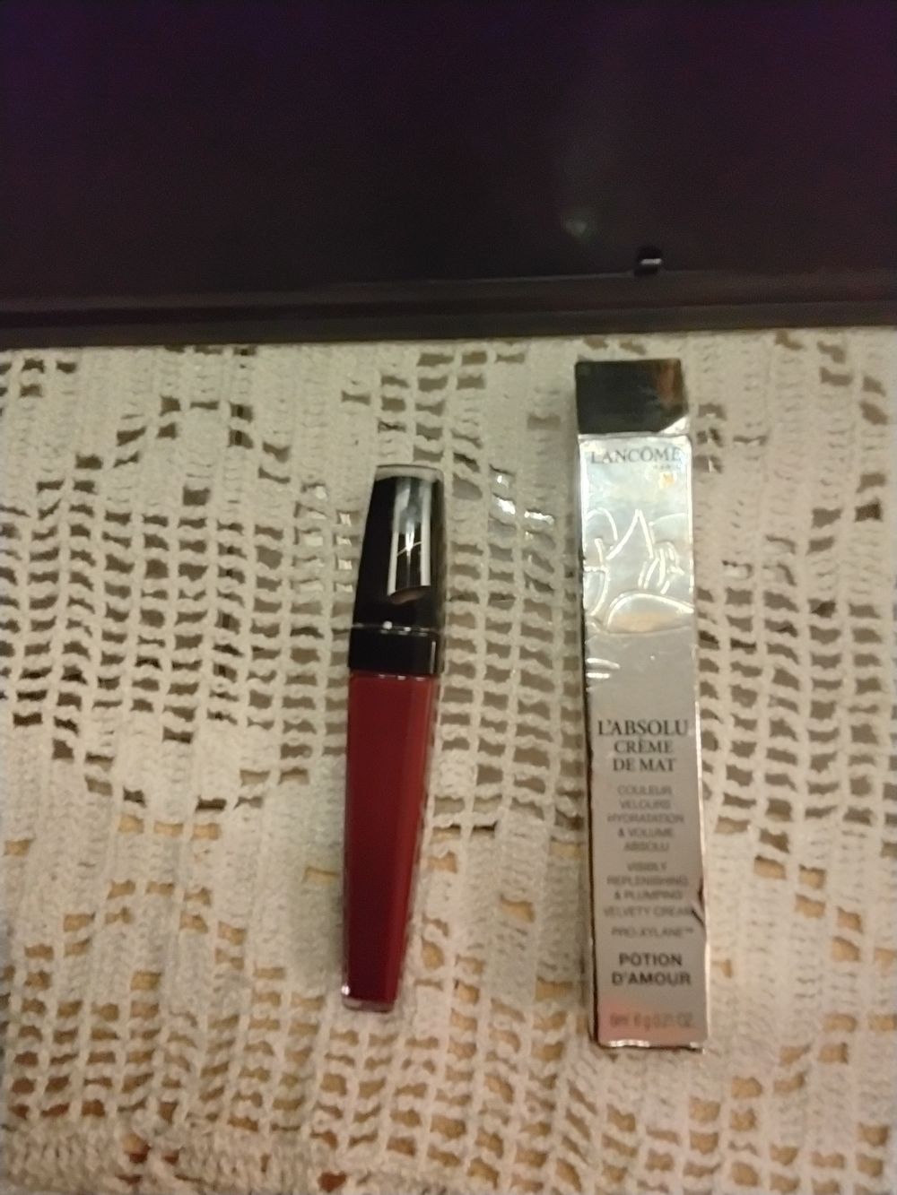 Lancôme L'Absolu Crème de Mat Liquid Lipstick - Deep Red (Potion d'Amour)